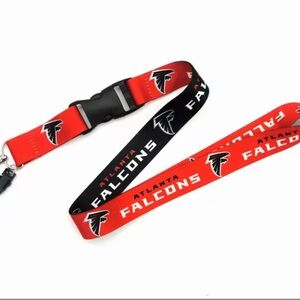 ATLANTA FALCONS NFL KEYCHAIN ID BADGE LANYARD